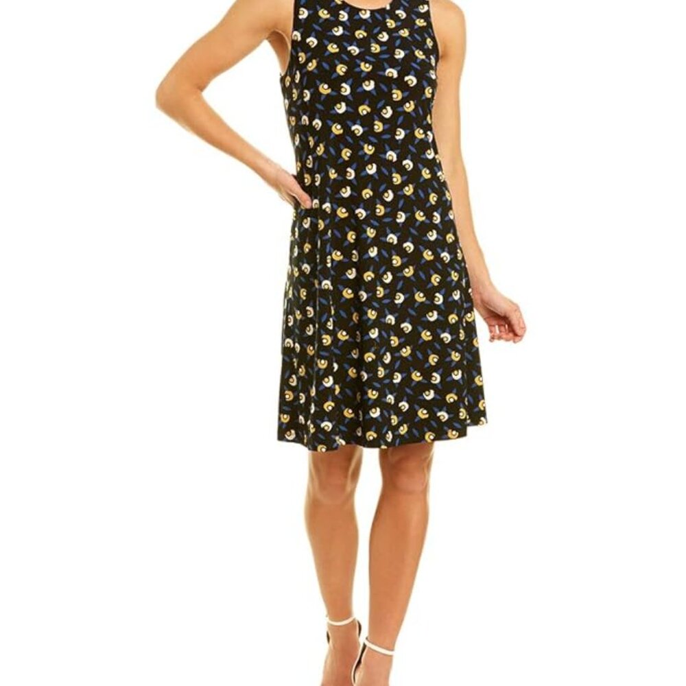 Anne Klein Women's Sleeveless U-Neck Swing Dress